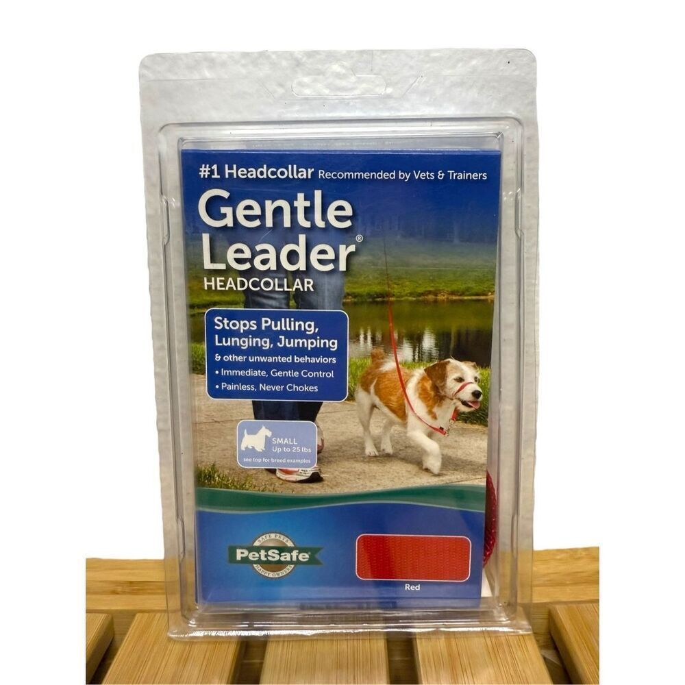 PetSafe Gentle Leader Headcollar Training No Pull Dog Collar Size Small Red NEW